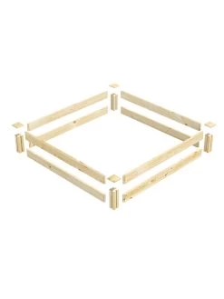 Pine Raised Garden Beds, 4'x4' -Outdoor Garden Care Shop 8612249 01v