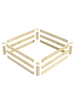 Pine Raised Garden Beds, 4'x4' -Outdoor Garden Care Shop 8612250 01v