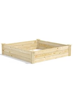 Pine Raised Garden Beds, 4'x4' -Outdoor Garden Care Shop 8612250 03v