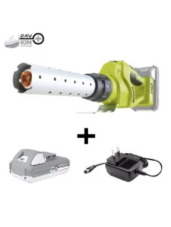 Sun Joe® 24-Volt 2.0Ah Cordless Elec. 1292-Degree Fire Starter, For Charcoal Grills -Outdoor Garden Care Shop 8612520 02v