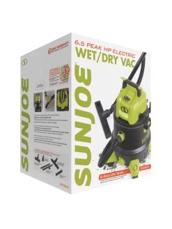 Sun Joe® 8-Gal 1200W 6.5 Pk HP Wet/Dry Shop Vac, HEPA,w/Cleaning Attachments -Outdoor Garden Care Shop 8612522 01v
