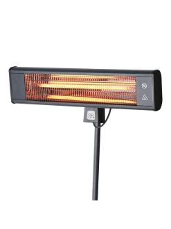 Sun Joe® 1500W Elec. Infrared OD Patio Heater, Adjust Ht. Range, W/Wall Bracket & Cover -Outdoor Garden Care Shop 8612532 01v