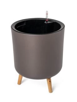 Ava Self-Watering Round Planter 13 Ava Self-Watering Round Planter -Outdoor Garden Care Shop 8612692 298 ava self watering round planter coffee