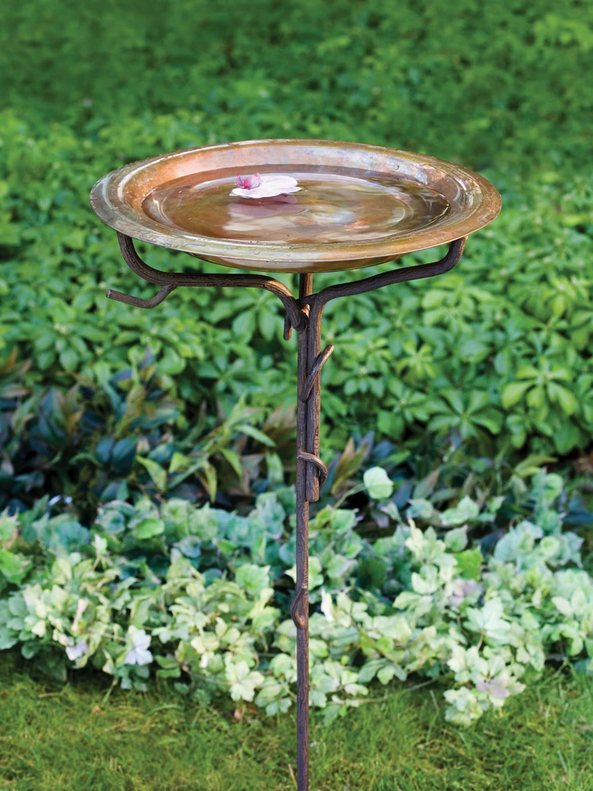 Copper And Twigs Birdbath 1 Copper And Twigs Birdbath
