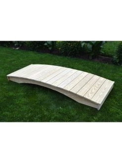 Plank Garden Bridge Unfinished 3' X 6' -Outdoor Garden Care Shop 8613097 02v