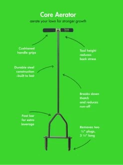 Yard Butler® Lawn Coring Aerator -Outdoor Garden Care Shop 8613158 02v