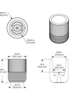 Arden Round Planter -Outdoor Garden Care Shop 8613267 01V tif