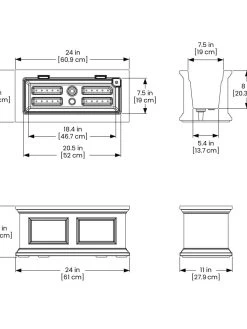 Fairfield Self-Watering Window Box, 2’ 17 Fairfield Self-Watering Window Box, 2’ -Outdoor Garden Care Shop 8613268 06V tif