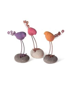 Birds On Stones Set 7 Birds On Stones Set -Outdoor Garden Care Shop 8613371 3166