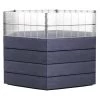 Modular Hexagon Raised Bed Kit With Translucent Panels, 21.5"