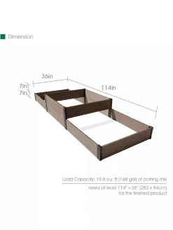 Terraced Triple Garden Bed -Outdoor Garden Care Shop 8614257 01V 3 4