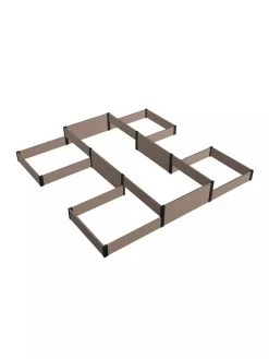 Terraced H-Shape Garden Bed