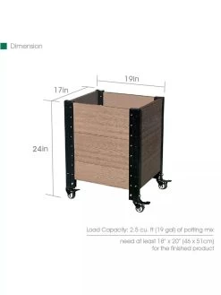 Mobile Deep Root Corner Planter 7 Mobile Deep Root Corner Planter -Outdoor Garden Care Shop 8614266 04V 3 4
