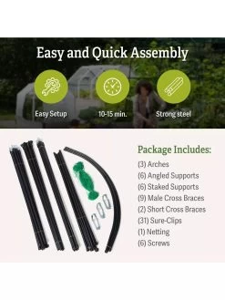 Titan Squash Tunnel 12 Titan Squash Tunnel -Outdoor Garden Care Shop B07932DMCR plantsupport package includes