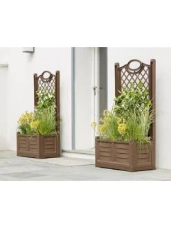 Separate Flower Box With Trellis -Outdoor Garden Care Shop webimage 8613626 02V